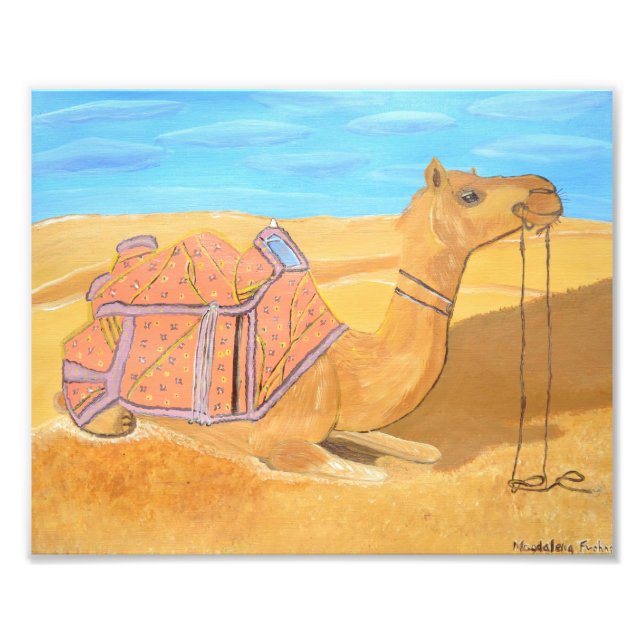 Arabisk kameltryck  fototryck (Framsidan)