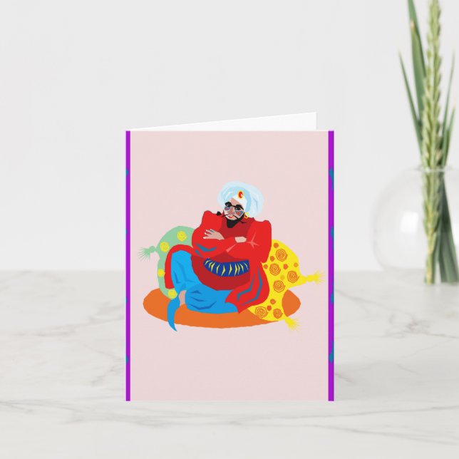 Arabisk kung helgkort (Framsida)