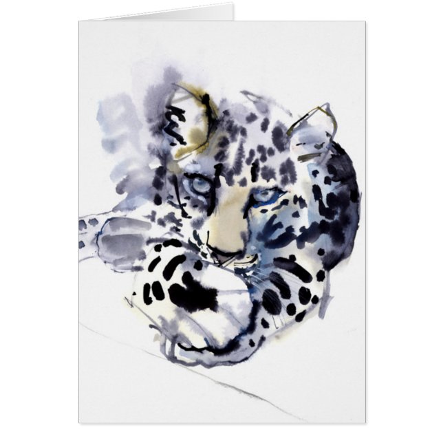 Arabisk Leopard 2008 2 Hälsningskort (Framsidan)