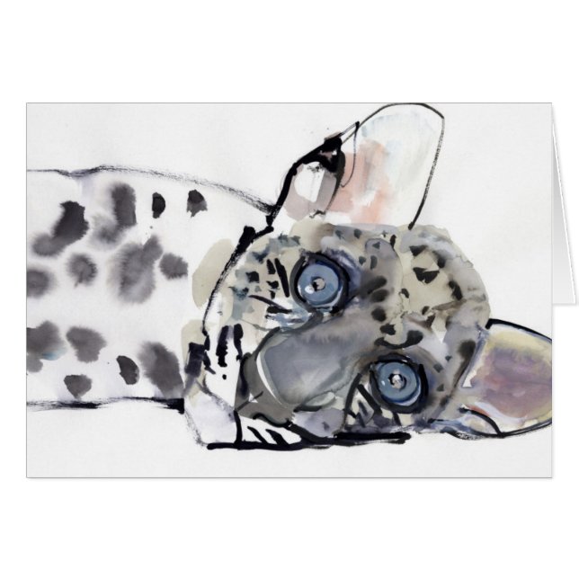 Arabisk Leopard 2008 3 Hälsningskort (Framsidan Horizontal)