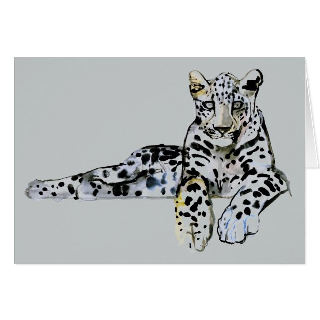 Arabisk Leopard 2008 7 Hälsningskort (Framsidan Horizontal)