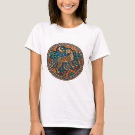 Arabisk Leopards Mandala Exotisk Ökenkonst T Shirt