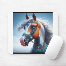 Arabisk Paint Horse-porträtt Musmatta