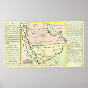 Arabisk peninsula, Saudiarabien Poster