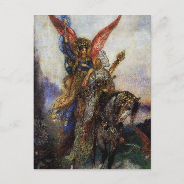 “Arabisk poet” Ängelkonst av Gustave Moreau Vykort (Framsida)