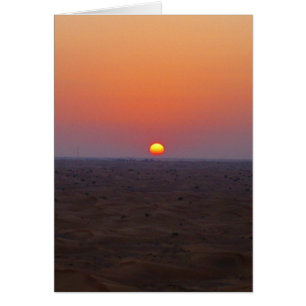 arabisk solnedgång hälsningskort
