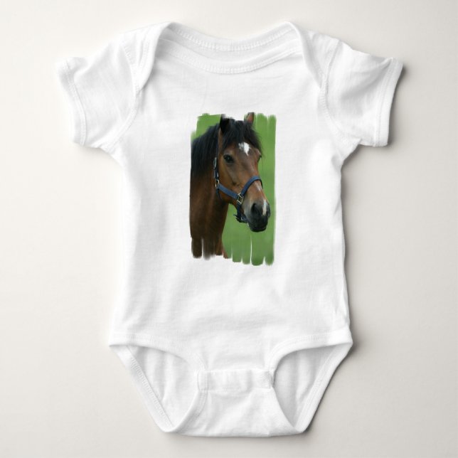 Arabisk T-tröja för hästbildbaby Tee (Framsida)