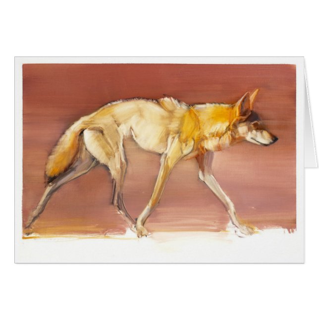 Arabisk varg 2010 hälsningskort (Framsidan Horizontal)