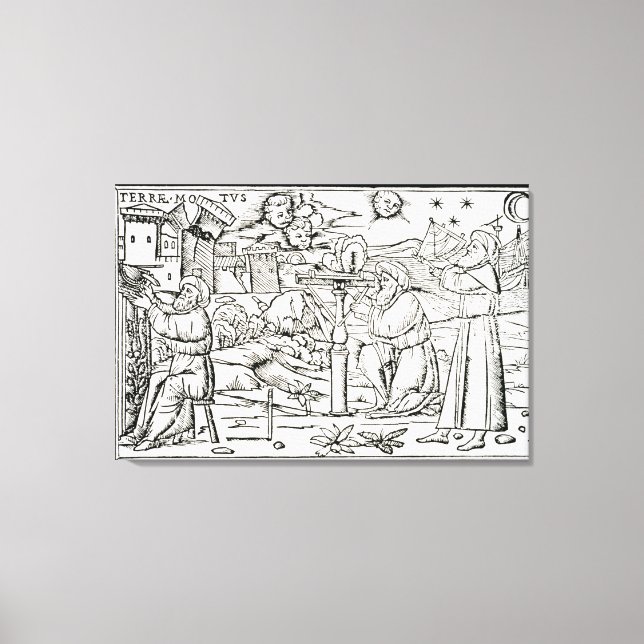 Arabiska Astrologers, kopia av en illustration frå Canvastryck (Framsida)