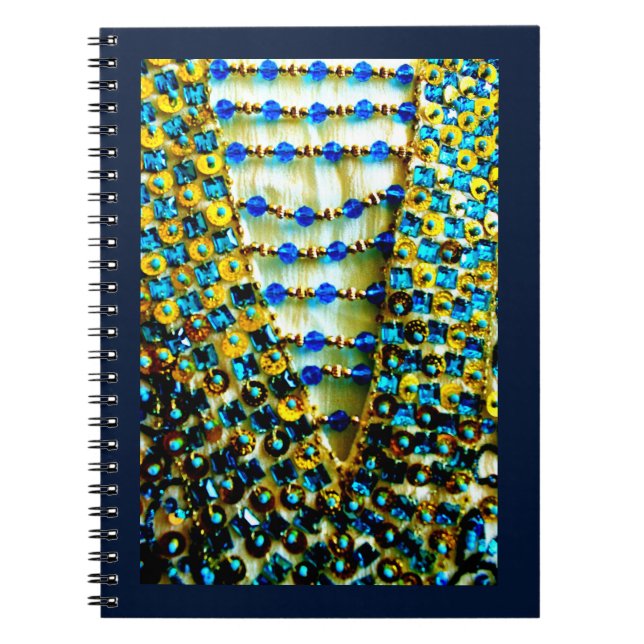 Arabiska Bead Design Anteckningsbok Med Spiral (Framsidan)