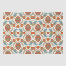 Arabiska Boho Elegant Blommigt Moroccan Peacock