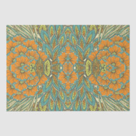 Arabiska Boho Elegant Blommigt Moroccan Peacock Gi
