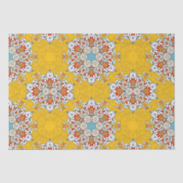 Arabiska Boho Elegant Geometric Moroccan Gult Tile