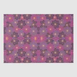 Arabiska Boho Elegant Geometric Moroccan Rosa Lila
