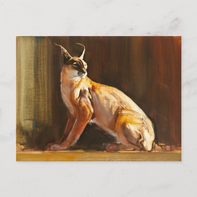 Arabiska Caracal 2010 Vykort (Framsida)