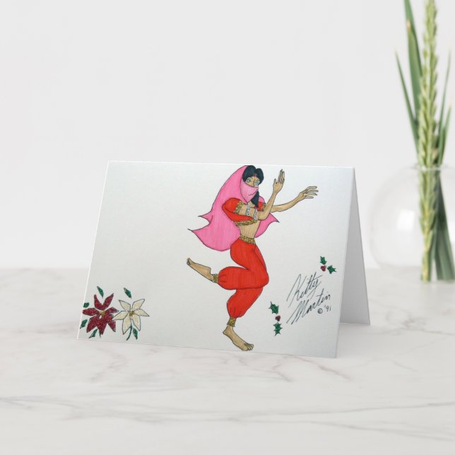 Arabiska Dance Helgkort (Framsida)