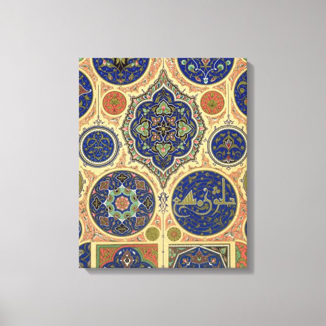 Arabiska Dekorationer, platta XXVII från "Polychro Canvastryck (Framsida)