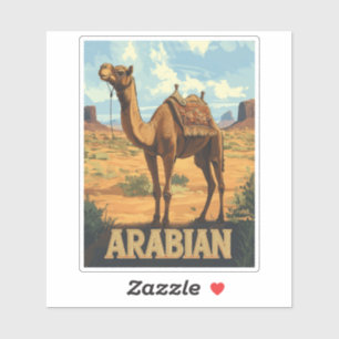 Arabiska Desert Äventyr - Camel Klistermärken