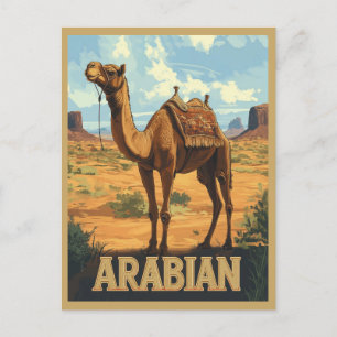 Arabiska Desert Äventyr - Camel Vykort