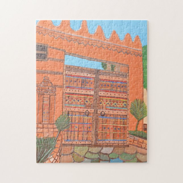 Arabiska dörr Puzzle Pussel (Vertikal)
