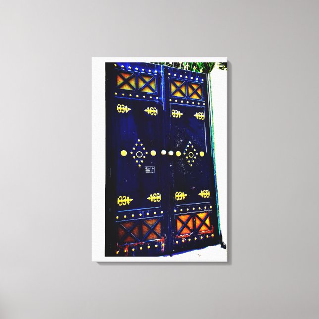 Arabiska dörrdesign canvastryck (Framsida)