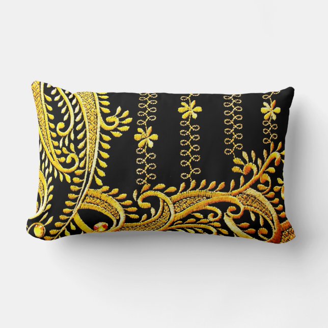 Arabiska Embroidery Lumbarkudde (Framsida)