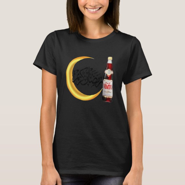 Arabiska Fasting Iftar Vimto Lycklig Ramadan Karee T Shirt (Framsida)