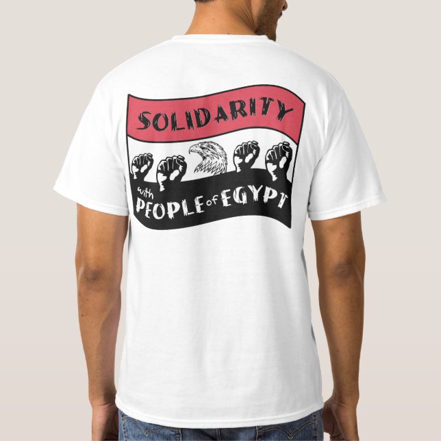 Arabiska folks för service revolution t shirt (Baksida)