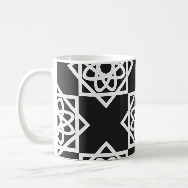 Arabiska geometriska mönster. Konstdekoration. Isl Kaffemugg (Vänster)