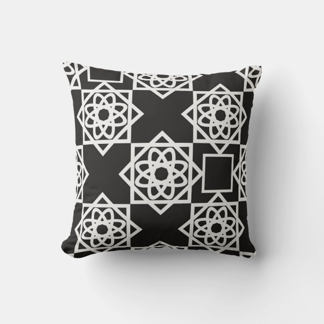 Arabiska geometriska mönster. Konstdekoration. Isl Kudde (Framsida)