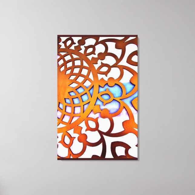 Arabiska Grind Design Canvastryck (Framsida)