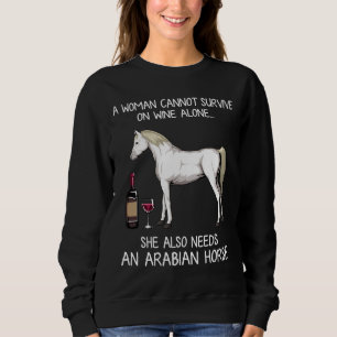 Arabiska häst och Vin-häst Passande T Shirt