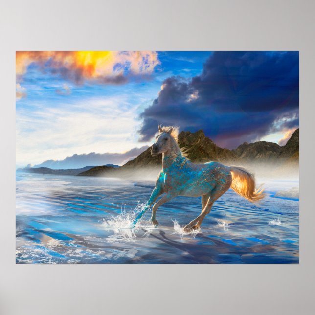 Arabiska hästar av Stellar Island #2 Poster (Framsidan)