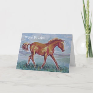 Arabiska Horse Birthday Kort