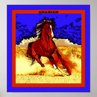 Arabiska Horse Poster