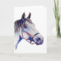 Arabiska Horse Watercolor