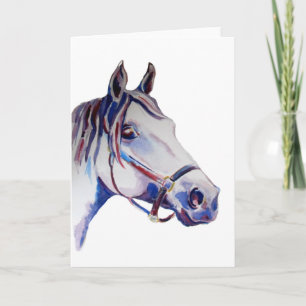 Arabiska Horse Watercolor Kort