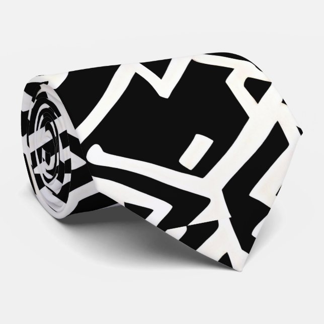 Arabiska Kexogons och linjer Geometric Mönster Slips (Rullad)
