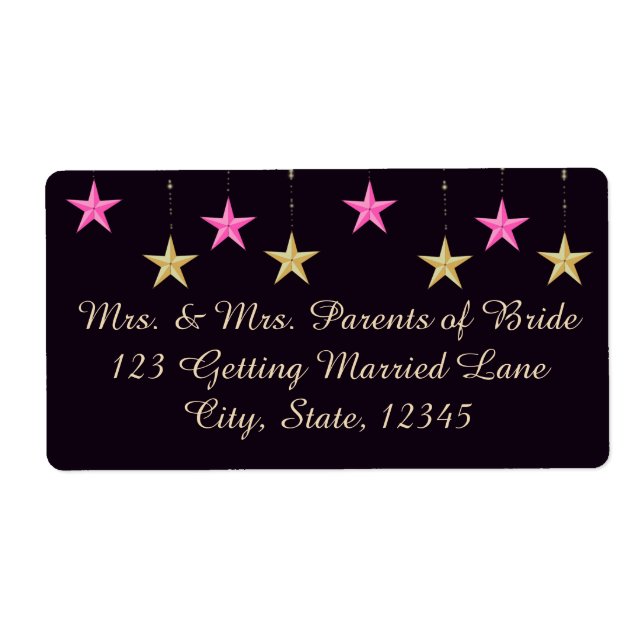 Arabiska Magenta-etikett för Nights Fraktsedel (Framsidan)