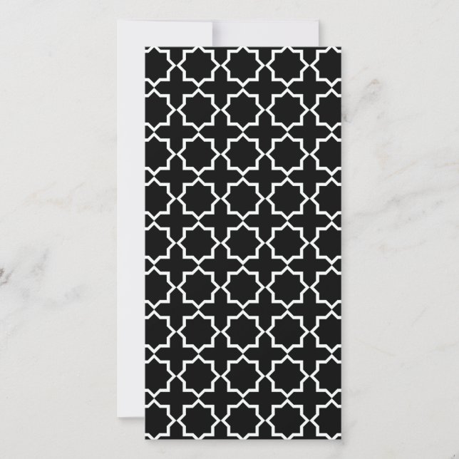 Arabiska marockanska lattice i Black and White (Framsida)
