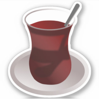 Arabiska Mitten-Östran Tea Klistermärken