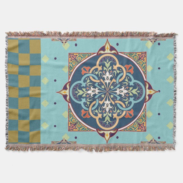 Arabiska Mönster - Blanket Filt (Framsidan)