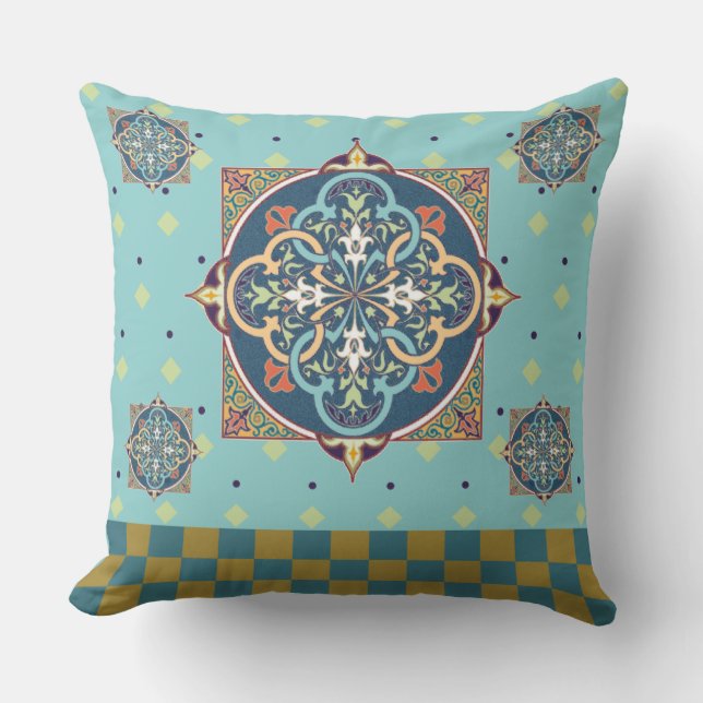 Arabiska Mönster - Pillow Kudde (Framsida)