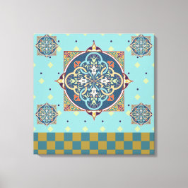 Arabiska Mönster - Wrapped Canvas