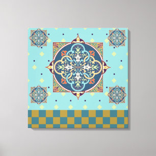 Arabiska Mönster - Wrapped Canvas