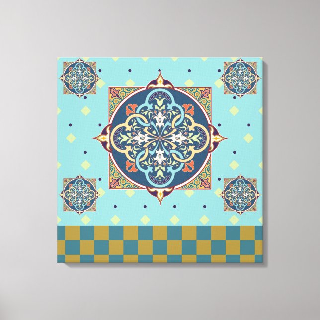 Arabiska Mönster - Wrapped Canvas (Framsida)