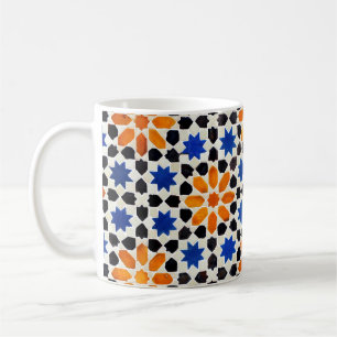 Arabiska mosaik av plattor i marockanska stil, dek kaffemugg