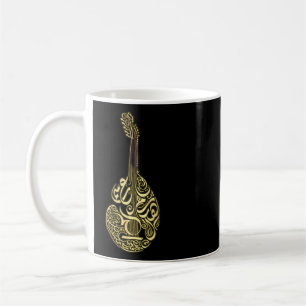 Arabiska Music Sång Oud Spelinstrument Coola Nice Kaffemugg