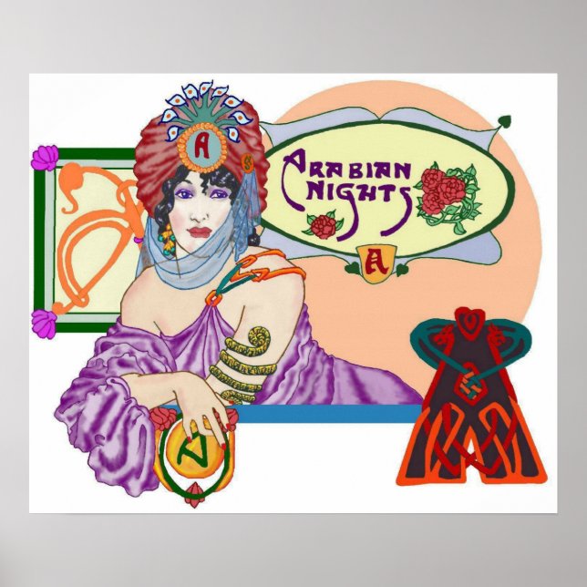 Arabiska Natt Poster (Framsidan)
