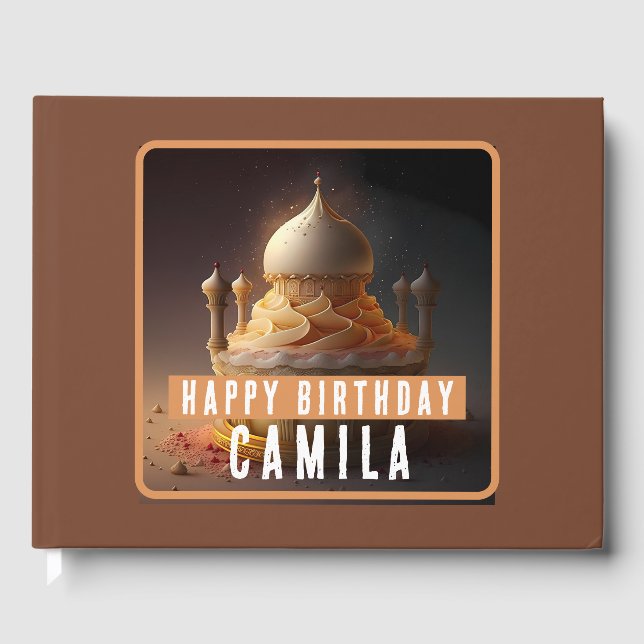 Arabiska nattkummeln - födelsedag gästböcker (Framsida)